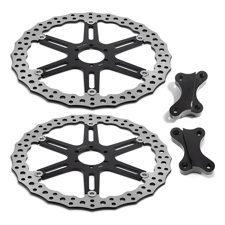 Motorcycle 381MM*2 Brake Disc and Caliper Bracket for Victory Vision & Vision Tour/ Indian Roadmaster Limited