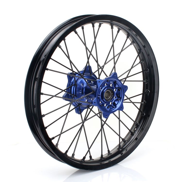 Black Custom Motorcycle Spoke Wheel Sets For Yamaha Off Road Bike Parts